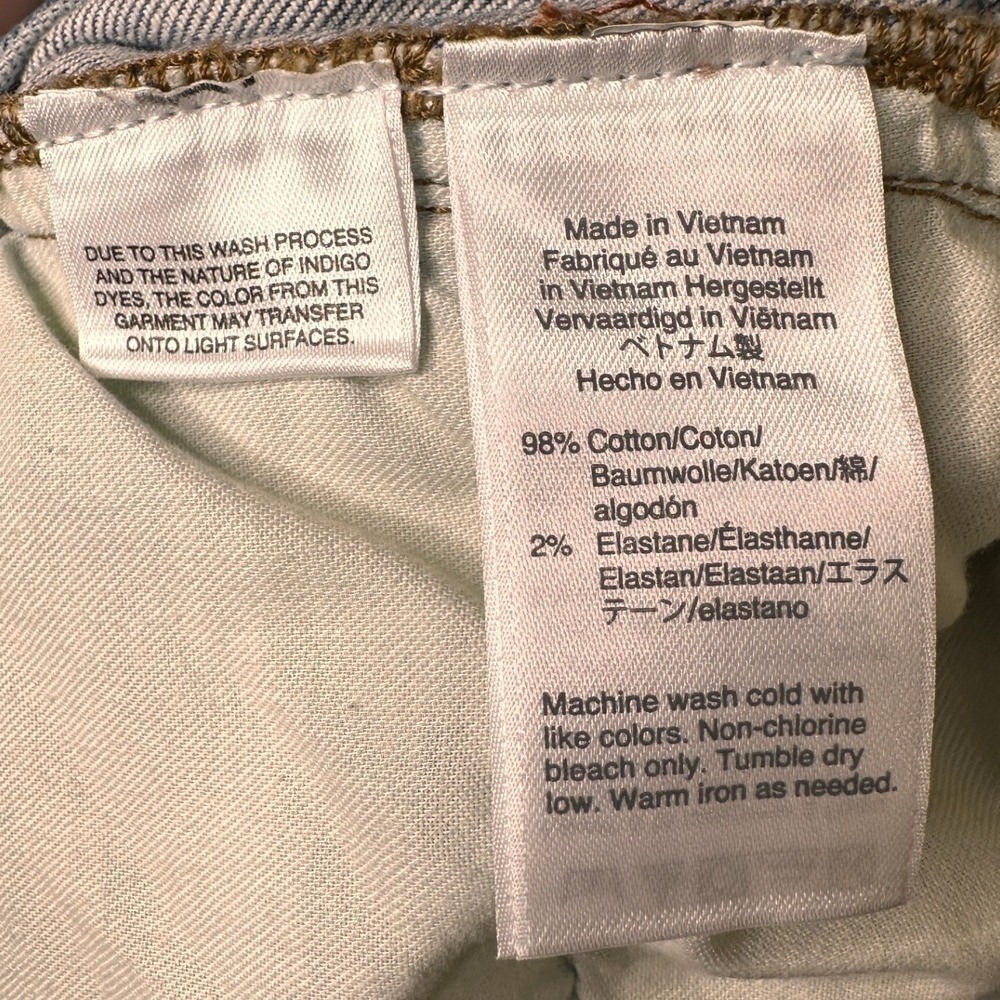 J.Crew Denim Light Wash Distressed Jeans Size 37 Plus Size Streetwear Casual - Picture 8 of 8